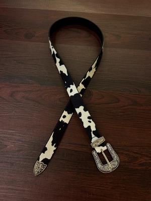 Cow Print Belt 