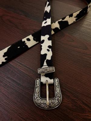 Cow Print Belt 