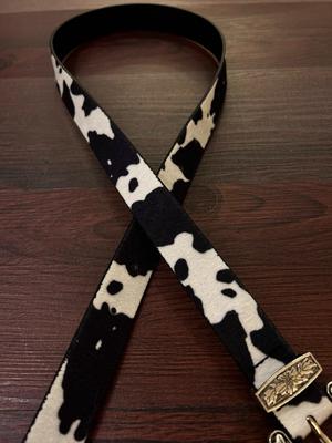 Cow Print Belt 