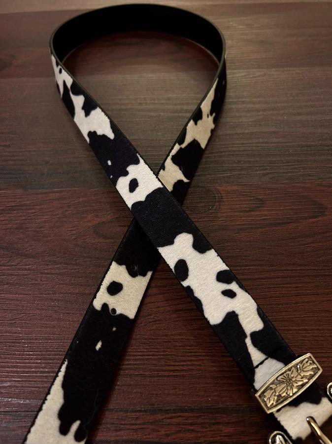 Cow Print Belt 