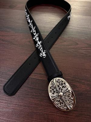 Chrome Leopard Print Belt 