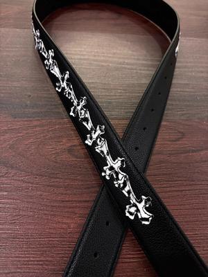 Chrome Leopard Print Belt 