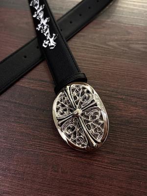Chrome Leopard Print Belt 
