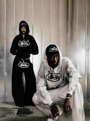 BADBLOOD Lion Patch Hoodie - Washed Black / White 