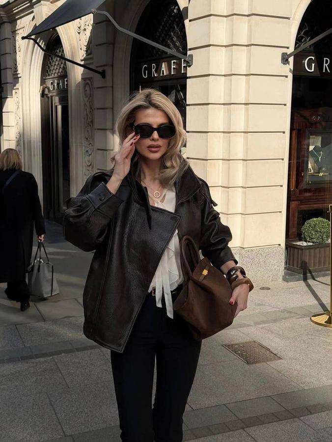 Zara leather jacket