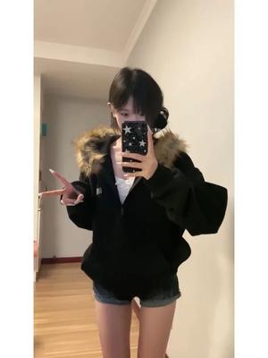 Black Zip Up hoodie