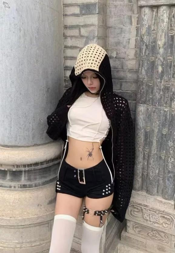Breathable Hollow Out Hoodie