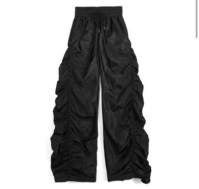 Gathered Drawsting Wide Leg Cargo pants