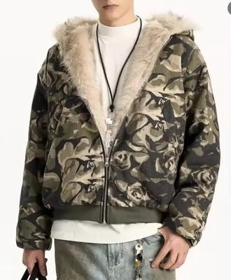 CAMO FUR COATS