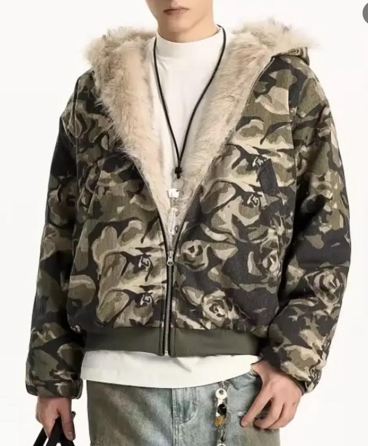 CAMO FUR COATS