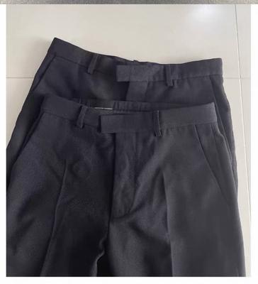 Black flared trousers
