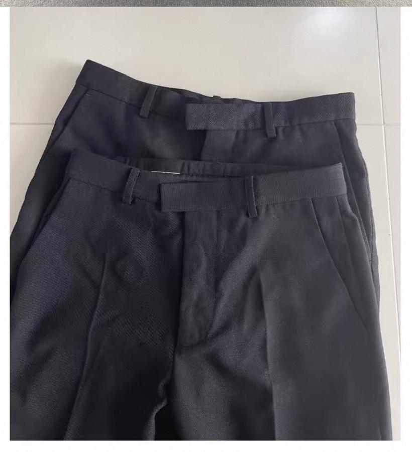 Black flared trousers