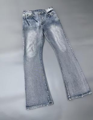 Evisu blue flared jeans