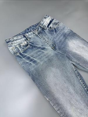 Evisu blue flared jeans