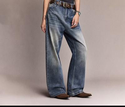 DEEP RAIN BAGGY BIOTCUT DENIM JEANS