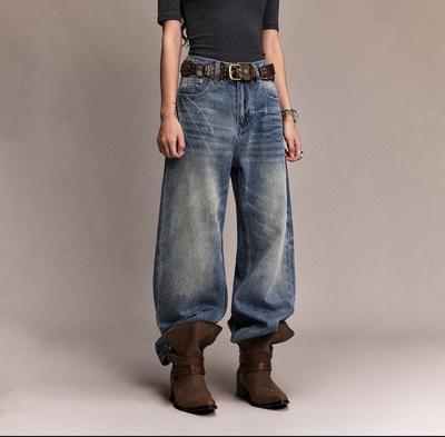 DEEP RAIN BAGGY BIOTCUT DENIM JEANS