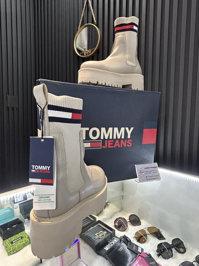 Tommy Hilfiger Leather Platform Boot