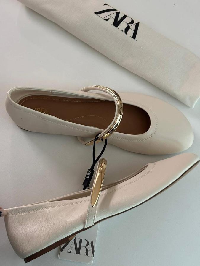 Faux Leather Ballerina