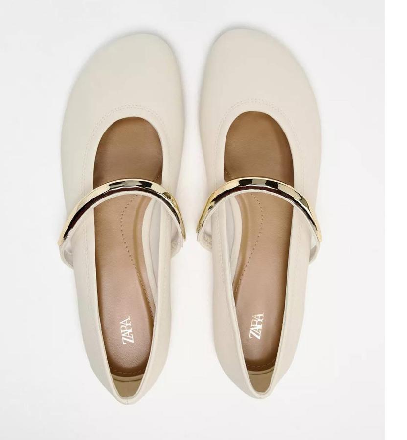 Faux Leather Ballerina