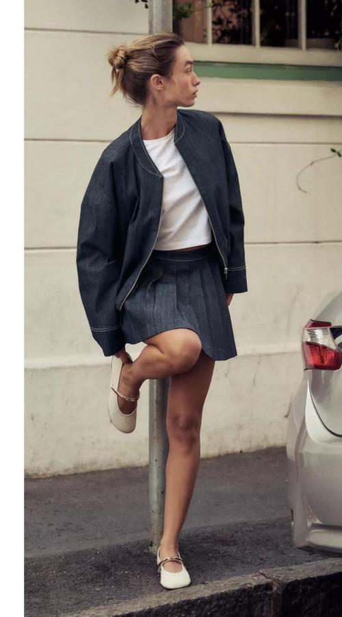 Faux Leather Ballerina