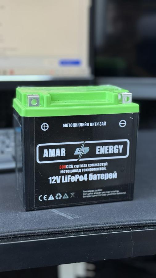 12V 7Ah LiFePO4 300сс Мотоциклийн батерей