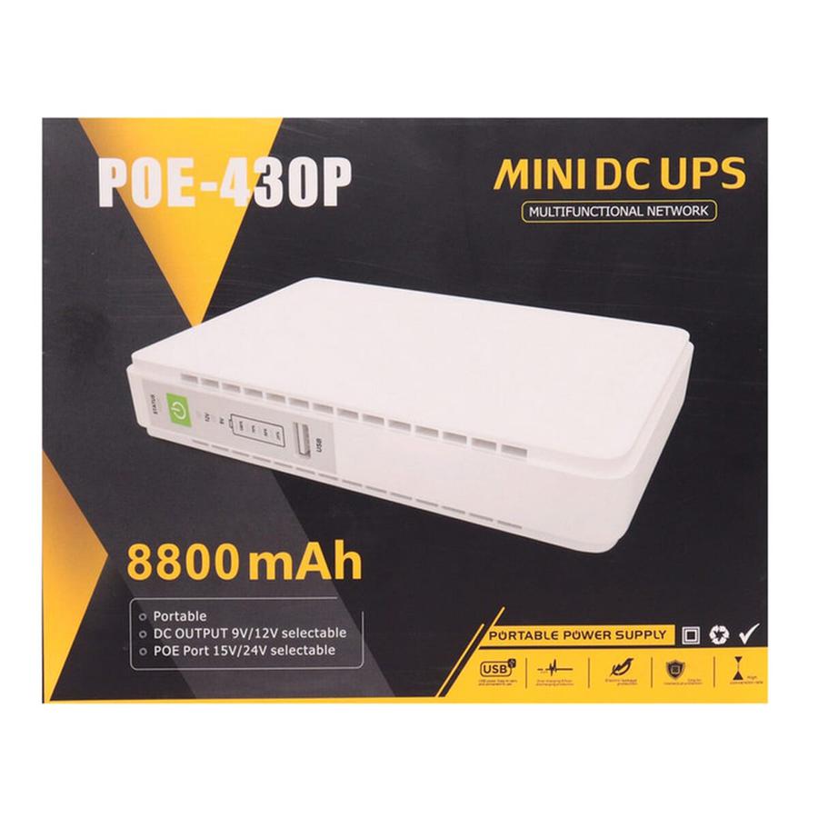 зөөврийн жижиг UPS POE DC Wifi 8800mAh батерейтэй адаптер