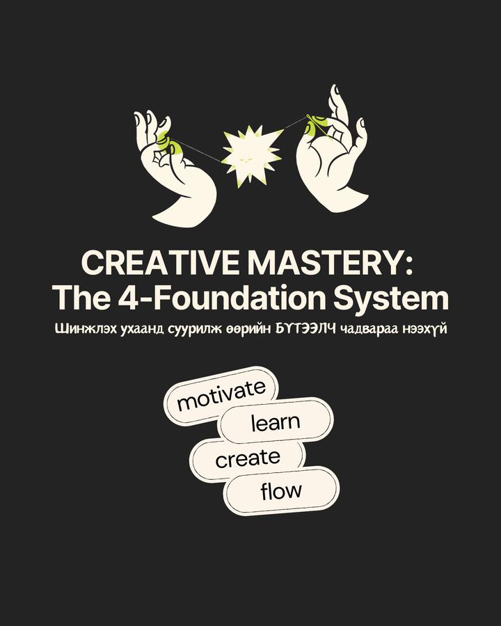 CREATIVE MASTERY: The 4 Foundation System сургалт