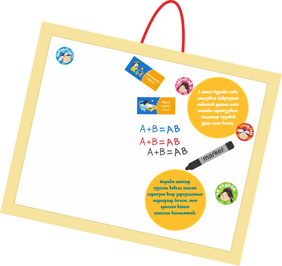 Зөв Дадал Хэвшүүлэх хүүхдийн самбар