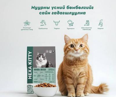 Муурны хоол /Муурны үсэн бөмбөлөг болон ходоодны үйл ажиллагаа 300гр/ 