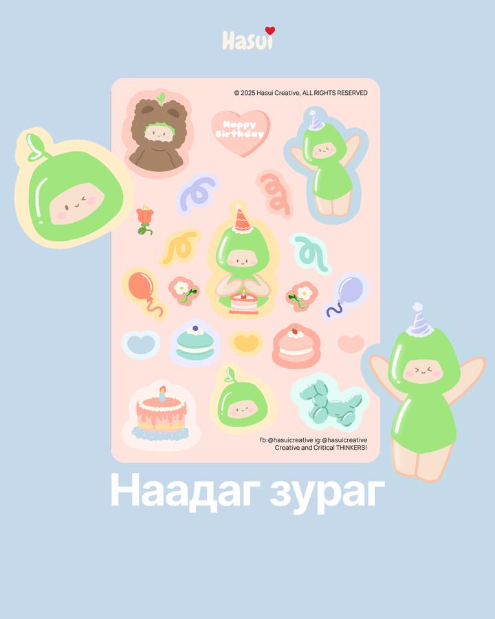 Happy Birthday Sticker