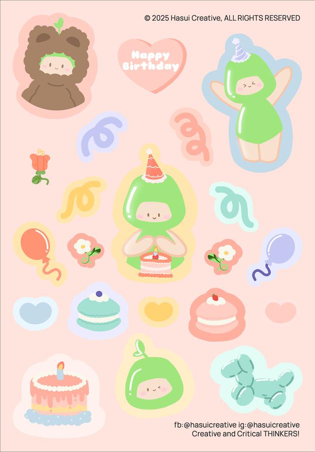 Happy Birthday Sticker