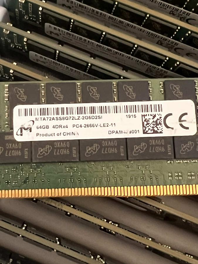 64GB DDR4 2666Mhz LRDIMM Server Ram