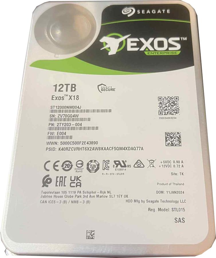 12TB 3.5 inch SAS 12gbps Enterprise Server Hard Drive