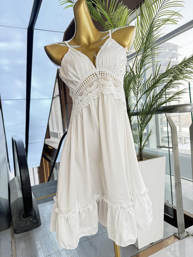 11290 Дэрвэгэр хормойтой торгомсог сарафан дотоож 2 хос