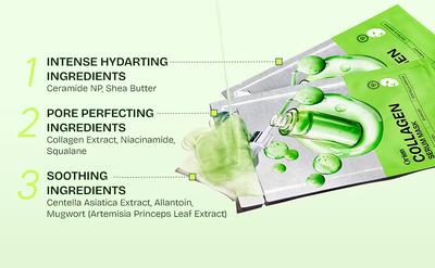 Orien Collagen Mugwort Cica Serum Mask