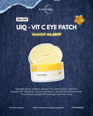 UIQ Biome Vita C dark circle eyepatch